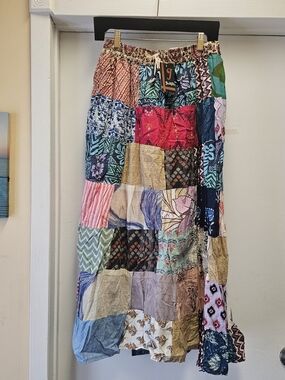 JACKPOT Bohemian Patchwork Maxi Skirt - Multicolor